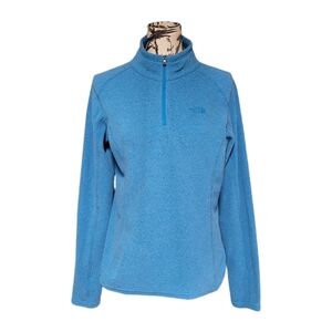 The North Face Glacier Fleece 1/4 Zip Up Pullover A7YP Women's Blue Size Medium